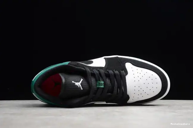 MaikeSneakers 553558-113 White Mystic Low Air 1 Jordan Green Black 0517